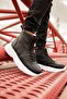 Acro Zippered Men's Sports Boots Black White - 4