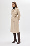3095A Piece Detail Pocketed Coat Stone - 8