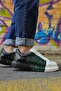 Pittura high quality alexandre sole custom printed men's sneaker black white green - 5