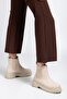 Zri̇n812-2137 Premium Beige Elastic Daily Women's Boots - 6