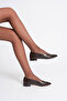 Etnias Premium Bitter Brown Daily Short Heeled Comfortable Ballerinas - 4