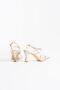 Moye Lux Women's Gold Evening Dress Heeled Sandals - 5