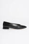 Etnias Premium Black Daily Short Heeled Comfortable Ballerinas - 3