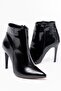 Zri̇n-4802 Premium Black Crocodile High Thin Heeled Zippered Women's Boots - 4