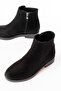Zri̇n165-204 Premium Black Suede Zippered Casual Women's Boots - 4