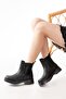 Zri̇n-2137 Premium Black Elastic Daily Women's Boots - 4