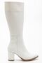 Zri̇n-4422 Premium Pointed Toe White Heeled Zippered Boots - 5
