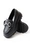 Zri̇n-773 Premium Black Orthopedic High-Sole Loafer - 6