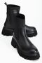 Zri̇n-K815 Premium Black Elastic High-Sole Casual Women's Boots - 5