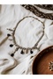 Pendant Necklace Zircon Stone Detailed Engagement Henna Wedding Choker - 7