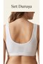Plus Size Bustier 3-Piece Set – Black-White-Grey, Thick Straps, Shaping - 2