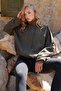 Khaki Shoulder Patches Lined Faux Suede Bomber Jacket Alc-X14526