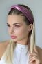 Dusty Rose Knot Detail Vintage Velvet Women's Crown - 2