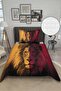 Shiny Velvet Fabric Single Children's Bedspread Set (2 Pieces) Tky0013 - 2