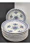 Güral Porcelain Island 12 Pieces 19 cm (Large) Pit Food Plate - 3