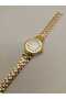 Gold Steel Band (White Dial) Classic Simple Stylish Design Vintage Wristwatch Tt0137