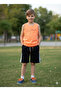 Boy's Double Suit Bimont Air Neon Printed Orange - Black - 2