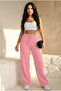 Unisex Two Thread Elastic Waist Oversize Wide Leg Sweatpants