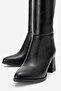 Serrace Women's Stylish Heeled Boots Below the Knee - 3