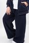 Girls Black Loose Fit Sweatpants Wide Leg School Tracksuit with Pockets - 3