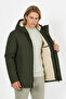 Men's Winter Parka Heat-Retaining Padded Fur-Lined Water-Repellent Windproof Hooded Parka Coat