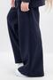 Girls Black Loose Fit Sweatpants Wide Leg School Tracksuit with Pockets - 4