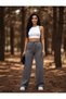 Unisex Two Thread Elastic Waist Oversize Wide Leg Sweatpants