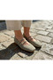 Genuine Leather Women's Water Green Suede Mary Jane Ballet Flats - Handmade Daily Comfortable Shoes - 2