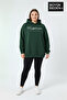 Women's Large Size Hooded Handwritten California Printed Thin Swatshirt Spr25Bswk959