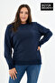 Women's Plus Size Crew Neck Slim Sweatshirt Spr24Bswk56 - 3