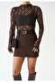 Brown Lace Blouse - 251090 - 2