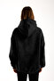 Glittery Sparkling Cotton Inside O Oversized Women's Sweatshirt - 4