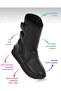 Women's Snow Boots with Fur Inside, Anti-Slip Sole and Thermal Velcro - 5