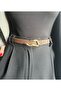 Keep Patterned Women's Gold Buckle Belt Jacket Belt Dress Belt Trouser Belt