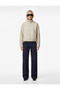 Short Coat Cashmere Long Sleeve Mock Neck Pockets - 2