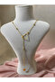 Heart Star Steel Necklace - Gold