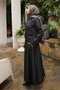 Black Skirted Jacket Bondit Suit - 3