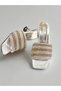 Twelve Rows of Stones Transparent Heeled Evening Dress Slippers - 4