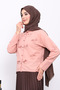 Salmon Bow Front Button Shirt - 4