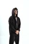 Baggy Loose Fit Unisex Basic Zippered Bomber Jacket and Pants Set - 3