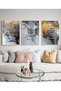 ALAYRA Allah Islamic Quotes Poster Canvas Painting, Marble Background Islamic Arabic Calligraphy Canvas Painting Pictures Decoration, No Frame ( x 3)30X40 CM - 4