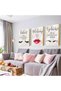 ALAYRA Makeup Wall Art Canvas Painting Fashion EPoster Wall Decor, Eyebrows Pictures Wall Decor Beauty Salon Wall Art for Women and Girl Room Decor 16x24x3 Inch Unframed40X60 CM - 3