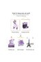 ALAYRA Glam Purple Fashion Wall Art Prints Girl Room Decor Makeup Posters Bedroom Art Makeup Room Artwork Set of 6 High Heels Perfume Flower Art Posters (Fashion Theme A, 6x20X25 CM - 3