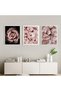 ALAYRA Fashion Wall Art Prints Set of 6 Black and White Art Pink Roses Flower Wall Art Floral Trendy Posters Prints Canvas Art Pictures Bedroom Decor for Girls Room Decor (8"x10"20X25 CM - 5