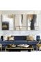 ALAYRA Modern Geometric Line Picture, Abstract Picture Set, Living Room, Bedroom, Poster Wallpaper Art Decoration, Frameless (Wall Picture-11. x 3)40X60 CM - 5