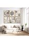 ALAYRA 6Pcs Boho Beach Coastal Posters Canvas Wall Art Modern Abstract Painting Shell Pictures Prints Wall Decor Beach Gallery Artwork for Beach House Bathroom Living25.4X20.32 CM - 4