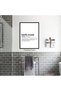 ALAYRA Definition Wall Art Canvas Pictures for Bathroom Wall Decor - Funny Painting Poster Black and White Quotes Frameless Prints61X40.6 CM - 4