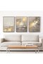 ALAYRA Islamic Canvas Wall Art Decoration Poster, 3 Arabic Calligraphy Art Decoration Printed Poster, Living Room Picture Modern Wall Decoration Picture, Frameless (Style 9, x 3)30X40 CM - 2