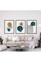 ALAYRA Canvas Pictures, Modern Abstract Art Poster, Wall Pictures Living Room, Boho Poster Set for Living Room, Bedroom, Without Frame (Geometry 4, 3 Pieces, )30X40 CM - 5