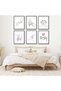 ALAYRA Black and White Prints Line Art Minimalist Painting Pictures Family Love Poster Parent Baby Hand Line Drawings Mural for Bedroom Nursery Kids Room Decor, UNFRAMED, 8" x 10"20X25 CM - 4